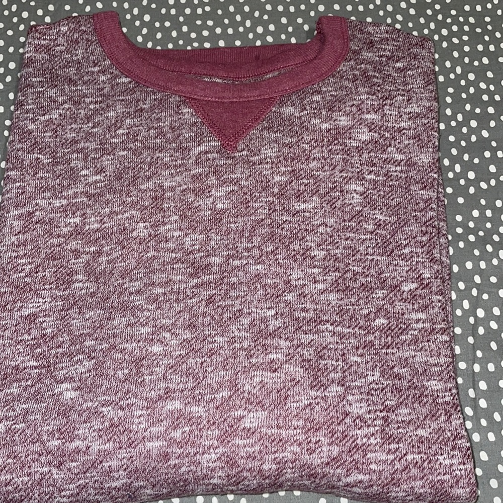 Como L Burgundy Crewneck Sweatshirt